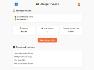 Oyunu Jburger Tycoon çevrimiçi