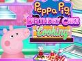 Oyunu Peppa Domuz Doğum Günü Pastası Pişirme  çevrimiçi