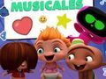 Oyunu Mini Beat Power Rock'çılar: Müzikli Çıkartmalar  çevrimiçi
