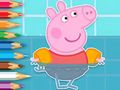 Oyunu Boyama Kitabı: Peppa Yüzme  çevrimiçi