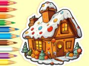 Oyunu Boyama Kitabı: Noel Şeker Evi  çevrimiçi