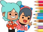 Oyunu Boyama Kitabı: Toca Boca Friends  çevrimiçi
