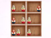 Oyunu Matryoshka rafları ile sıralayın!  çevrimiçi