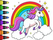 Oyunu Boyama Kitabı: Büyülü Unicorn  çevrimiçi