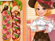 Oyunu Roxie's Kitchen Fransız Ekmek Pizza  çevrimiçi