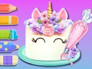 Oyunu Boyama Kitabı: Unicorn Pastası  çevrimiçi