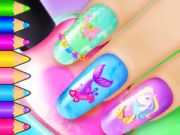 Oyunu Boyama Kitabı: Nail Art Salon  çevrimiçi