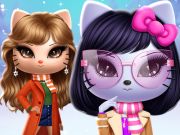Oyunu Kitty Squad Kış elbisesi  çevrimiçi