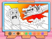 Oyunu Boyama Kitabı: Bombarino Crocodilo çevrimiçi