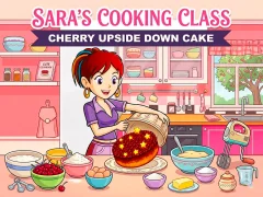 Oyunu Sara’s Cooking Class: Cherry Upside Down Cake çevrimiçi