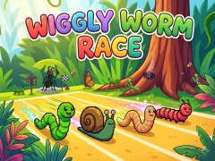 Oyunu Wiggly Worm Race çevrimiçi