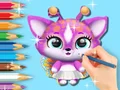 Oyunu Coloring Book: Cute Fluvsies çevrimiçi