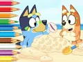Oyunu Coloring Book: Bluey On The Beach çevrimiçi