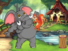 Oyunu Squirrel Trapped To Giant Elephant çevrimiçi
