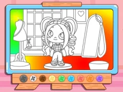 Oyunu Coloring Book: Avatar Girl Dress Up Shopping çevrimiçi