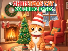 Oyunu Christmas Cat Coloring Pages çevrimiçi