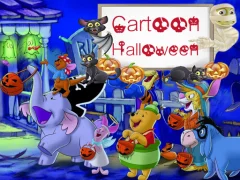 Oyunu Cartoon Halloween Slide Puzzle çevrimiçi