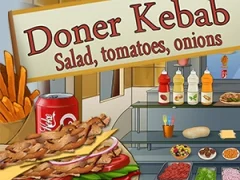 Oyunu Doner Kebab Salad, Tomatoes, Onions çevrimiçi
