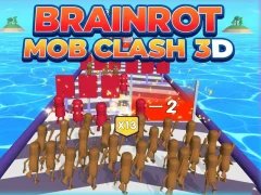 Oyunu Brainrot Mob Clash 3D çevrimiçi