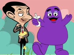 Oyunu When Mr Bean meet Grimace çevrimiçi