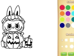Oyunu Halloween Labubu Coloring & Drawing Game çevrimiçi