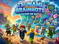 Oyunu Tsunami For Escape Brainrots çevrimiçi