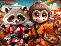 Oyunu Kung-Fu Little Animals çevrimiçi
