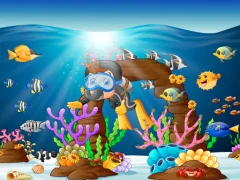Oyunu Water Dive 2D: Underwater Survival çevrimiçi