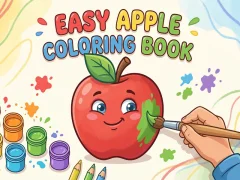 Oyunu Easy Apple Coloring Book çevrimiçi