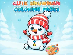 Oyunu Cute Snowman Coloring Pages çevrimiçi