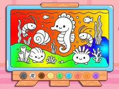 Oyunu Coloring Book: Kawaii Sea Animals çevrimiçi