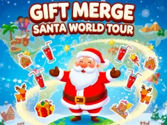 Oyunu Gift Merge Santa World Tour çevrimiçi
