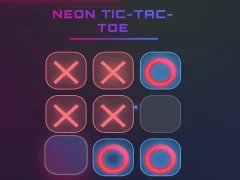 Oyunu Neon Tic Tac Toe çevrimiçi