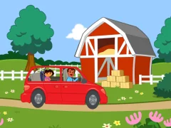 Oyunu Dora The explorer Dora's Ride-Along Animal Photo Adventure çevrimiçi