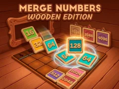 Oyunu Merge Numbers Wooden Edition çevrimiçi