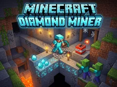 Oyunu Minecraft Diamond Miner çevrimiçi