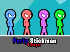 Oyunu Party Stickman 4 Player çevrimiçi