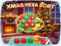 Oyunu Xmas Hexa Sort çevrimiçi