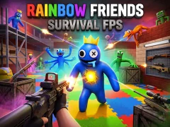 Oyunu Rainbow Friends Survival FPS çevrimiçi