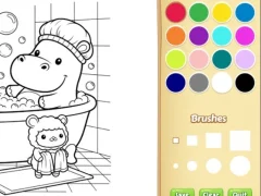 Oyunu Cozy Friends Coloring Book for Kids çevrimiçi