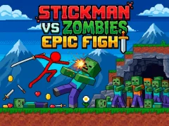 Oyunu Stickman vs Zombies: Epic Fight çevrimiçi