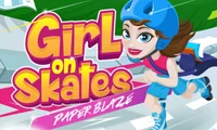 Oyunu Girl on Skates Paper Blaze çevrimiçi