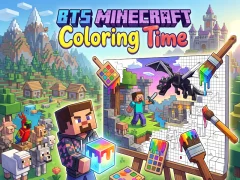 Oyunu BTS Minecraft Coloring Time çevrimiçi