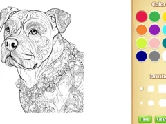 Oyunu Dog Coloring Book for Adults çevrimiçi