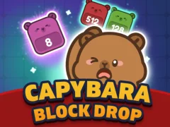 Oyunu Capybara Block Drop çevrimiçi