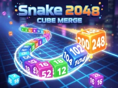 Oyunu Snake 2048: Cube Merge çevrimiçi