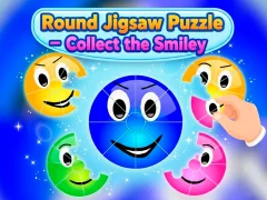 Oyunu Round jigsaw Puzzle - Collect the Smiley çevrimiçi