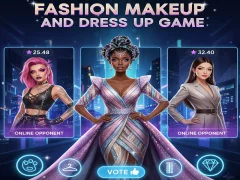 Oyunu Fashion Makeup And Dress Up Game çevrimiçi