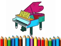 Oyunu Back To School: Piano Coloring Book çevrimiçi