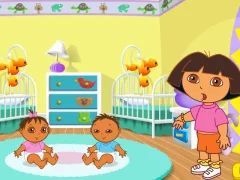 Oyunu Dora the Explorer Dora's Playtime with the Twins çevrimiçi